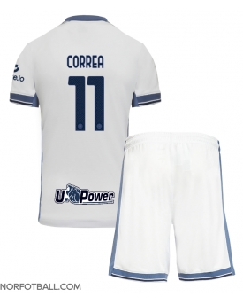 Billige Fotballdrakt Inter Milan Joaquin Correa #11 Replika Bortedraktsett Barn 2024-25 Kortermet (med bukser)
